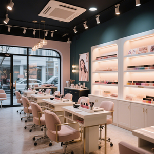 Vẻ đẹp hiện đại Nail đồ nội thất mỹ phẩm hiển thị Showcase sơn móng tay Tủ Nail cửa hàng thiết kế - Product Image 4
