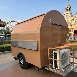 Remolque de Comida Multifuncional Totalmente Equipado para Helados, Café y Jugos, Carrito Móvil para Negocios, Resistente a la Corrosión - Product Image 2