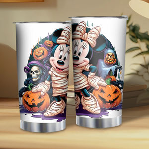 Vaso cónico de acero inoxidable con estampado UV de <span class=keywords><strong>Manga</strong></span> Halloween de 20oz, respetuoso con el medio ambiente, envío rápido a EE. UU. Para vasos promocionales - Product Image 2