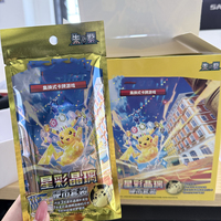Authentique Boîte de Boosters en Verre Cristallin Étoilé PTCG 17.0 Chinois Simplifié et Ensemble de Pièces de Monnaie, Jeux de Société et Cartes à Collectionner