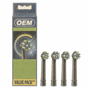 Cabezales de repuesto para cepillo de dientes eléctrico, cerdas medianas de nailon, 1 año de garantía, para uso doméstico y hotelero, personalizables - Product Image 1