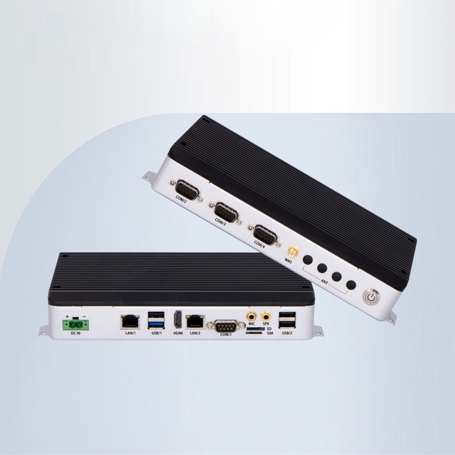 2 LAN 4 USB 4 COM Fanless Mini PC Computer RK3399 RK3568 RK3588 DDR4 Industrial Embedded Linux Android Dual Lan New Product