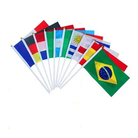 Gahumi Libyen Pays Main Drapeaux Promotion Agitant 14*21cm Drapeau National Personnalisé Libye