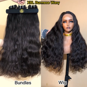 XBL Envío al Día Siguiente en EE. UU. Venta al por Mayor de Extensiones de Cabello Humano Virgen Birmano Ondulado Rizado de Doble Trama, Paquetes de Cabello Crudo con Cierre para el Cabello - Product Image 4