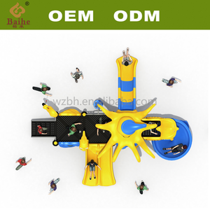 Baihe đại dương loạt tùy chỉnh trẻ em chơi ngoài trời thiết bị sân chơi vui nhộn trong công viên Nhựa thành phố trượt đại dương - Product Image 3