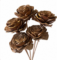 Arrangement de fleurs séchées de cèdre et de roses, décoration florale éternelle pour mariage, maison, événement, bureau