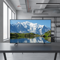 Téléviseur LED LCD HD noir de 24 pouces avec rétroéclairage LED pour écran large Full HD 1080P, idéal pour l'hôtellerie, la cuisine, la chambre et les camping-cars
