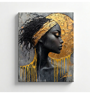 Peinture à l'huile abstraite moderne, toile faite à la main, art mural, portrait pour hall d'hôtel, 60x90cm, vente en gros d'usine - Product Image 1