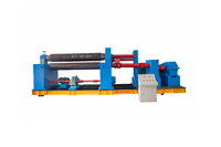 Machine de formage de tôles à trois rouleaux symétriques à charge moyenne W11-6x2500 pour le traitement de l'acier en ingénierie de construction