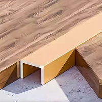 Profilé de bordure de carrelage en forme de U en aluminium au design moderne, pour miroir, pour mur et sol, en céramique