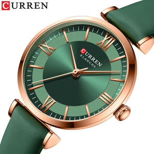 Reloj Curren 9079 para Mujer, Relojes Sencillos con Movimiento de Cuarzo, Correa de Cuero, Reloj de Moda para Chicas - Product Image 1