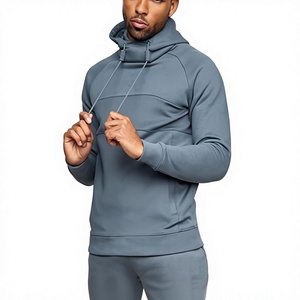 Sweat à capuche uni 100 % coton chaud d'hiver, veste décontractée à capuche pour hommes et femmes, avec logo brodé sur le devant, style streetwear épais - Product Image 5