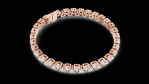 Bracelet tennis en diamant de laboratoire luxueux en or pour femmes, 14K 18K, conçu avec une brillance exceptionnelle, cadeau intemporel pour les fêtes - Product Image 6