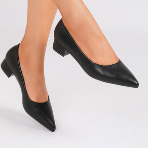 New Style Women Boat Shoes <b>Pointed</b> <b>Toe</b> <b>Flat</b> Waterproof Breathable Anti-Slippery Comfort Slip on Black Custom Shoes - Product Image 3