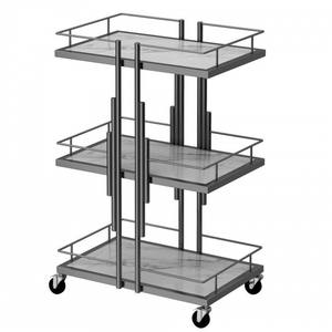 Beauty salon <b>trolley</b> for manicure, eyelash extension and tattoo services. Salon storage rack. Mobile <b>tool</b> cart. - Product Image 4