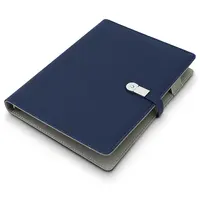 Cuaderno inteligente de negocios, agenda de lujo con tapa dura A5, batería externa y carga inalámbrica, novedad