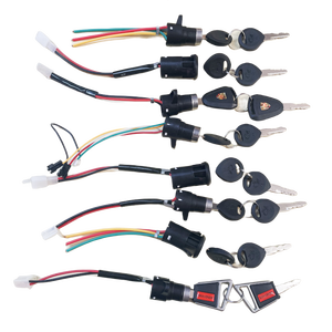 Kit de verrouillage pour vélo électrique Zhengbo LS-004 Argent, pièces de rechange incluant interrupteur d'allumage, serrure de <span class=keywords><strong>porte</strong></span>, serrure de selle et clés pour vélo électrique - Product Image 6