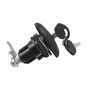 Black 38mm RV Door Lock With Keys And Mounting Hardware For Retrofit Upgrade - Product Image 3