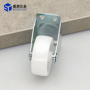 Shengyuan Nylon Caster Wheels 1.5 Inch Silent Industrial Roller With Bolt Hole Installation For Trolley Directional Movement - Product Image 3