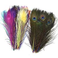 Vente en gros de plumes d'autruche, de faisan et de paon naturelles, teintes, de 25 à 130 cm, pour mariages et décorations indiennes