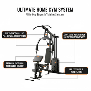 Đa Chức Năng Tất Cả Trong Một Cơ Thể Đào Tạo Phòng Tập Thể Dục Nhà Đa Trạm Trở Lại Tập Thể Dục Thiết Bị Tập Thể Dục Với Chân Báo Chí - Product Image 5