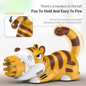 Jouets souffleurs de bulles électriques animaux de dessin animé 10 trous Dauphin Dinosaure Licorne Tigre pour l'été, la plage, le parc, cadeau pour enfants - Product Image 5