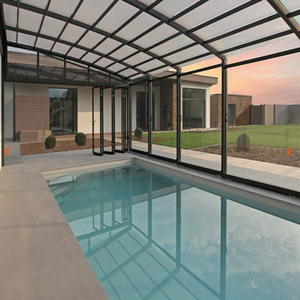 Cubierta Automática <span class=keywords><strong>para</strong></span> Piscina, Telescópica Motorizada, de Aluminio, Retráctil, <span class=keywords><strong>para</strong></span> Casa - Product Image 5