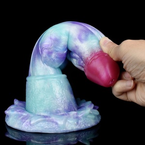 YOCY Monster Animal Penis S/L/M Ice Dragon Dildo Strap-on con ventosa, plug anal, masajeador vaginal para adultos, juguete sexual - Product Image 2