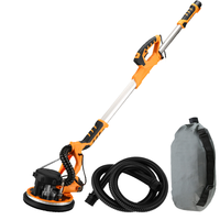 LM-225FT-2 850W 220V Ponceuse à cloisons sèches à moteur sans balais à vitesse variable, meuleuse murale haute performance, polisseuse de plafond portative sans poussière pour le bricolage