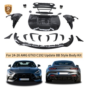 Kit Carrozzeria in Fibra di Carbonio Stile BB per <span class=keywords><strong>Mercedes</strong></span> <span class=keywords><strong>AMG</strong></span> GT63 C192 2024-2026: Labbro Anteriore, Canard, Cofano, Diffusore Posteriore, Alettone, Terminali di Scarico - Product Image 1