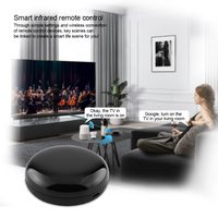 Tuya WiFi télécommande infrarouge universelle capteur d'humidité de la température de la maison intelligente pour TV climatisation ABS commande vocale