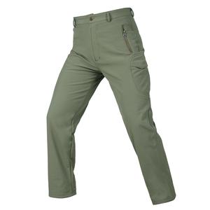 Pantalon Softshell imperméable et antistatique en peau de requin, pantalon d'extérieur épais doublé de polaire pour l'hiver, coupe-vent - Product Image 3