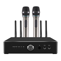 IHOMELIFE Aile ve Çocuklar İçin Ev Tipi Amfi Karaoke Seti Taşınabilir Kablosuz BT Hoparlör Mikrofonlu