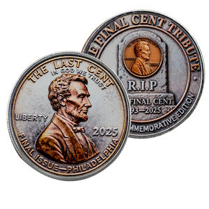 Moneta Commemorativa PANBO in Ferro Placcato 1909-2025, Rotonda con Stampa UV, Slogan 'Honest Work', Elemento USA, Collezione Souvenir - Product Image 5