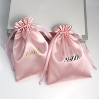 Sac à cordon personnalisé en toile de lin et coton recyclable pour cadeaux, bijoux, chaussures, chaussettes