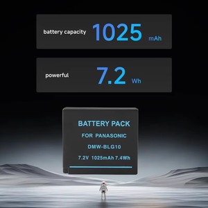 แบตเตอรี่ดิจิตอลสำรอง1025มิลลิแอมป์ต่อ GX85สำหรับ <span class=keywords><strong>Panasonic</strong></span> Lumix GX9 G85กล้องแบตเตอรี่ Li-ion DMW-BLG10 - Product Image 3
