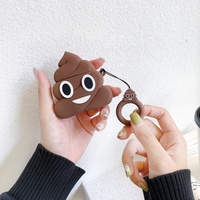 Étui pour écouteurs en silicone souple de dessin animé mignon pour écouteurs sans fil Iphone, housse 3D