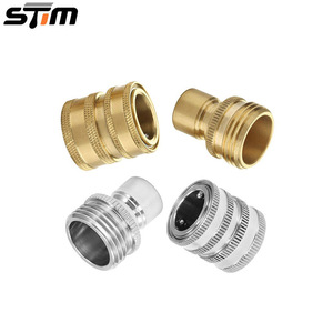 Adaptateur pour nettoyeur haute pression Stm, raccord de tuyau en acier inoxydable de 3/4 pouces pour raccord rapide de tuyau de jardin - Product Image 4