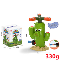 Nouveau jouet interactif de jardin d'eau automatique d'arrosage rotatif Cactus de pulvérisation extérieure pour animaux de compagnie