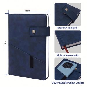 Wholesale Cheap Faux Souvenir Gift A5 <b>Notepad</b> <b>Leather</b> Cover Notebook With Custom Logo - Product Image 3