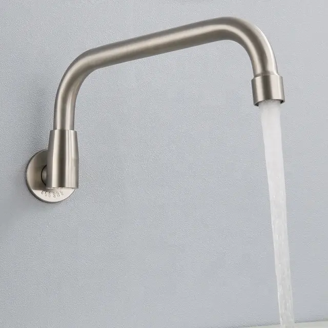 Çin duvara monte tek kolu kolu soğuk su pirinç mutfak evye musluğu/su dokunun/mutfak musluk