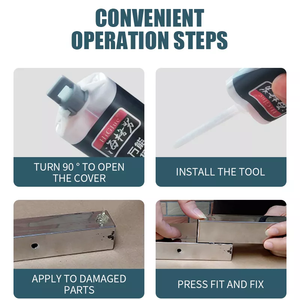 <span class=keywords><strong>Colle</strong></span> Hi, agent de soudage universel, résistance à la chaleur, <span class=keywords><strong>colle</strong></span> AB froide, pâte de réparation de mur métallique, soudage, <span class=keywords><strong>colle</strong></span> grasse haute résistance - Product Image 4