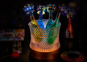 Bar Party Beer Bucket Ice Wine Set Red Wine Supplies Champagne Bucket Diamond LED Luminous Ice Bucket - Product Image 3