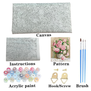 Pintura <span class=keywords><strong>al</strong></span> óleo por números Kits Pintura <span class=keywords><strong>al</strong></span> óleo sobre <span class=keywords><strong>lienzo</strong></span> Flor Pinturas de dibujo hechas a mano <span class=keywords><strong>para</strong></span> adultos Pintura <span class=keywords><strong>para</strong></span> colorear - Product Image 4