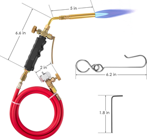 T-D CGA-600 Van Mapp/Bản Đồ Pro/1lb Propane Khí Hàn Ngọn Đuốc Kit 62 ''Đầy Đủ Brass Vòi Phun Hàn Thực Phẩm Sưởi Ấm Propane Ngọn Đuốc Ống - Product Image 3
