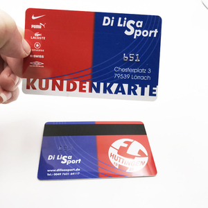 Cartes de garantie personnalisées en plastique avec estampage à chaud doré, impression recto-verso et coins arrondis - Product Image 6