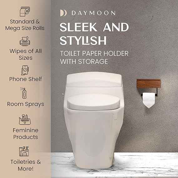 Wholesale Handmade Wood Toilet Paper Holder Flushable Wipes Dispenser  Wall Mount Toilet Paper Holder with Shelf
