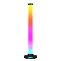 Luz LED de Escritorio Luminosa de 360 Grados, Luz Rítmica Activada por Sonido RGB, Luz Ambiental de Fantasía para Juegos de Computadora