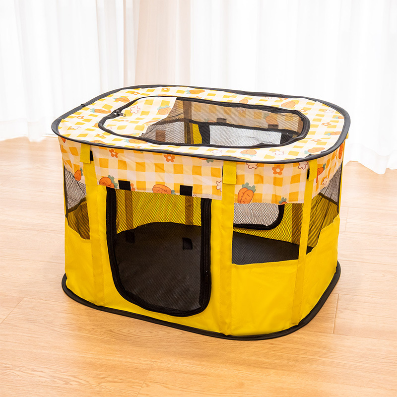 Sala de partos para gatos cuadrada [amarilla]