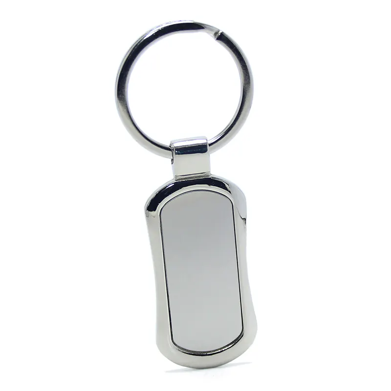 Blank Keyring Split Ring Keyfob Key Holder Rings Women Men DIY Key Chain Accessories Promotional Zinc Alloy Plain Metal Keychain